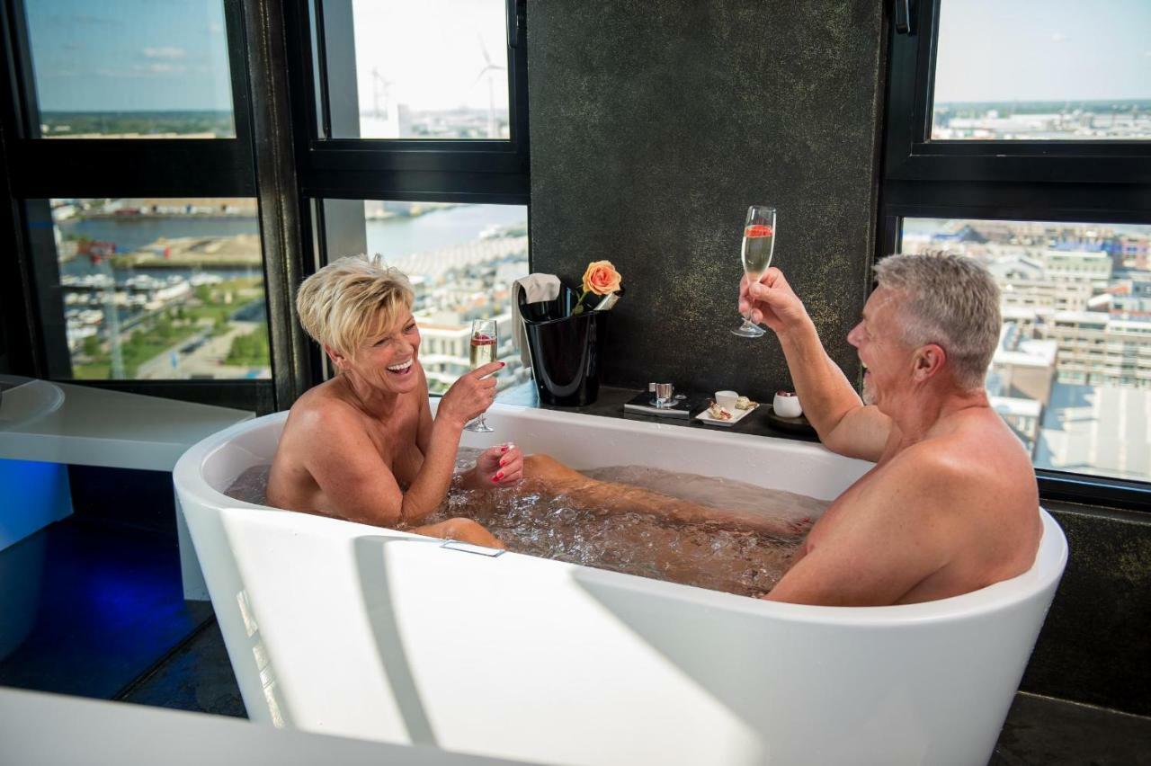 דירות אנטוורפן Exclusieve Prive Wellness Penthouse Skynooz מראה חיצוני תמונה
